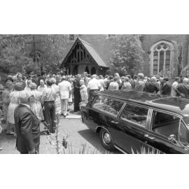 Evan Marginson's funeral at St Paul's, Ipswich, November 1977