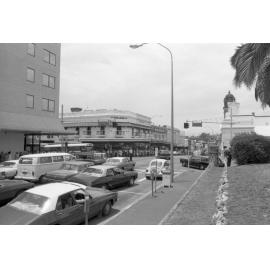 Evan Marginson's funeral procession on Brisbane Street, Ipswich, November 1977