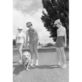 Walking the dog in Booval, November 1977
