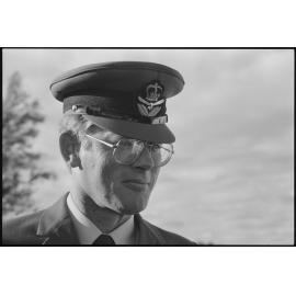 Unidentified officer at RAAF Base, Amberley, July 1985