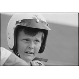 Unidentified boy participating in the Kalbar State Primary School Bike-a-Thon, Kalbar, July 1985