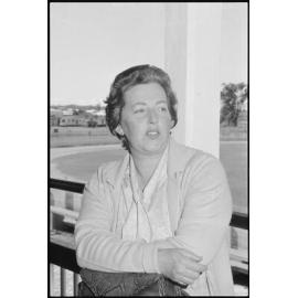 Unidentified person overlooking the Gatton Show, Ipswich, July 1985