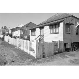 Timber houses, Ipswich, November 1977