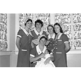 Thought to be trainee mid-wives, Ipswich, November 1977