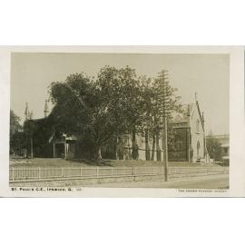 St Paul's Anglican Church, postcard, Ipswich, 1905-1915