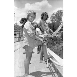 Fishing & rope swinging at Kholo, November 1977