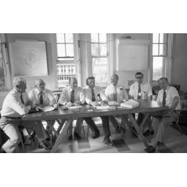 Meeting being held upstairs in the Nicholas Street R.S.L., Ipswich, February 1978