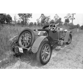 Man with 1921 G1 Alfa Romeo, Ipswich, February 1978