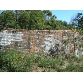 Wall remnant at Brynhyfryd site, ca.2022