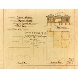 St Andrew's Hospital, Proposed Additions, Architectural Plans, 1905