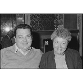 Peter and Pauline Ludski at a Restaurant, Ipswich, July 1985