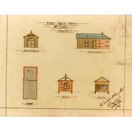 Miners' Rescue Station, Architectural Plans, North Ipswich, 1910