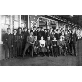 Thought to be, Staff on Dalby Railway Station, Dalby, 1890s