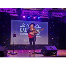 Sue Ray performing at opening event for Galvanized A Festival of Heritage 2023