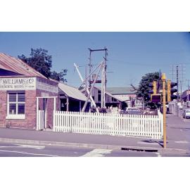 F. Williams stonemasons on the corner of Limestone and East Streets, Ipswich, 1970