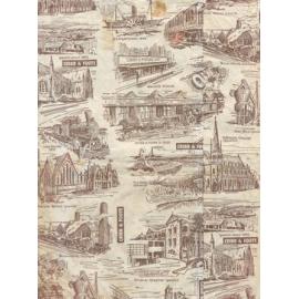 Ipswich store, Cribb & Foote wrapping paper from the early 1960s