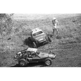 Sprint Cars, No. 22, driven by Tom Poots, and No. 8, racing in the 1979 Queensland Times Off-Road Spectacular, Minden, Somerset, November 1979