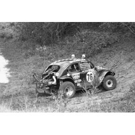 Volkswagen Beetle, No. 76, driven by Warren Nicholson, racing in the 1979 Queensland Times Off-Road Spectacular, Minden, Somerset, November 1979