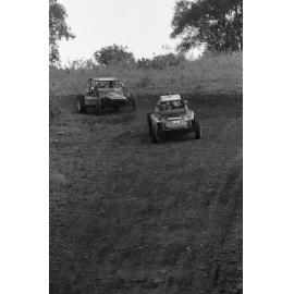 Sprint Cars, Nos. 39 and 54, racing in the 1979 Queensland Times Off-Road Spectacular, Minden, Somerset, November 1979