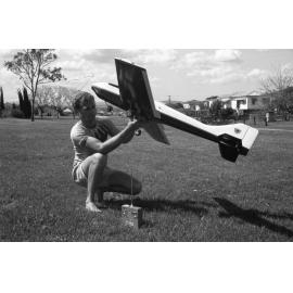 Model airplanes, Ipswich, 11th October 1977