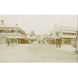 Postcard of Nicholas Street, looking south, Ipswich, early 1900s