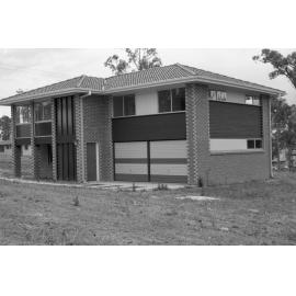 Two storey brick house with bullion bottle glass windows, Collingwood Park, 25th October 1977