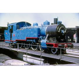 Restored locomotive, Ipswich Railway Workshops, North Ipswich, 1969