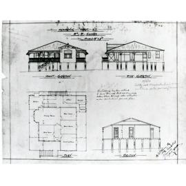 Residence, 20 Park Street, Ipswich, Architectural Plans, 1910