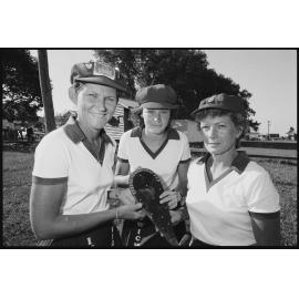 Unidentified Ipswich Ladies Vigoro players, Ipswich, January 1986