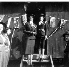 Opening of guide hut with the Guiding State Commissioner, Ipswich, 1947