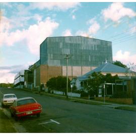 Rear view of Wintergarden Theatre, from South Street, Ipswich, 1979