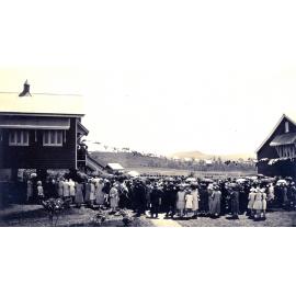Postcard of a celebration at Marburg School, Marburg, Ipswich, 1929
