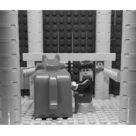 Brickswich version of Unidentified woman milking a cow on a farm near Rosewood, Ipswich, 1946