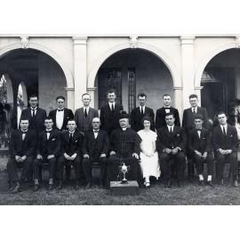 St Mary's Male Choir, in front of Priests' Residence, Ipswich, 1924