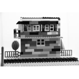 Brickswich version of the railway signal box at Redbank Station, from around 1913