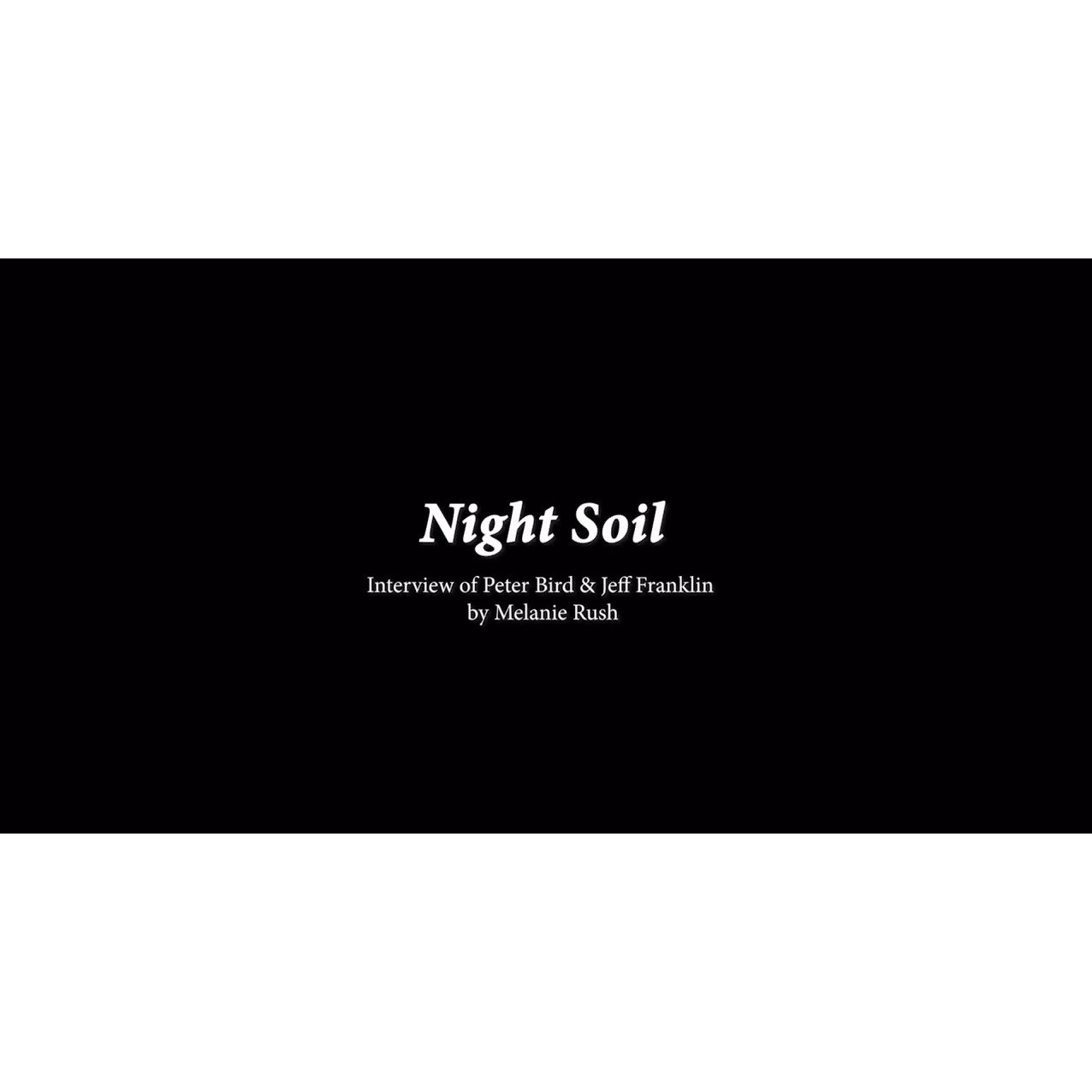 Night Soil: The Logistics of Collecting Night Soil