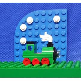 Brickswich version of Restored locomotive, Ipswich Railway Workshops, North Ipswich, 1969