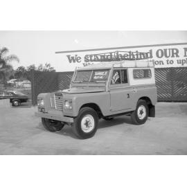 Land Rover Series III, car advertisement for Currie Motors, Ipswich, August 1980
