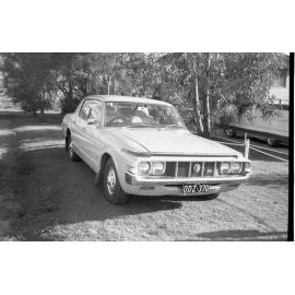 Toyota Crown SE sedan (1973-1975), car advertisement for the Queensland Times, Ipswich, August 1980