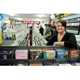 Unidentified woman in Cosmic Music, Ipswich, December 2003