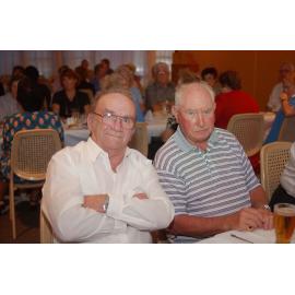 Ron Maguire and Fred Collins from Redbank Plains at Christmas event, Ipswich, December 2003