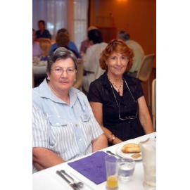 Kathleen Moreno from Camira and Adele Griffin from Bellbird park at Christmas event, Ipswich, December 2003