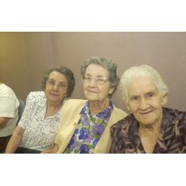 Mavis Bell, Wyn Gilloway and Lorna Hall at legacy Christmas party at RSL.