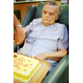 Elizabeth Freudenberg celebrates her 100th birthday, Ipswich, December 2003