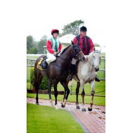 Rider no. 3 is lead back in after winning the Ipswich Races 2.10pm race, Ipswich, December 2003