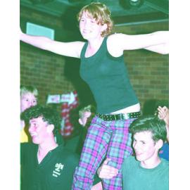 Young theatricals at circus workshop, Ipswich, December 2003