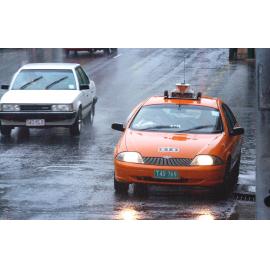 Yellow cab taxi, Ipswich, December 2003