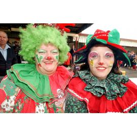 JJ and Tootsie from Clowns Party Time at the Christmas Carnival at Marburg, Marburg, December 2003