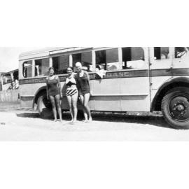Preparing for the swim race from Booval to Ipswich, 1930s
