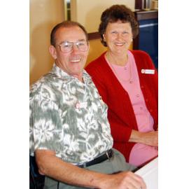 Geoff and Heather Scheiwe at the Ipswich Heart Support Club reunion, Ipswich, September 2003